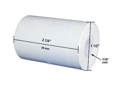 Bulk 2 1/4 by 50 foot thermal paper rolls for retail, restaurants, and gas stations